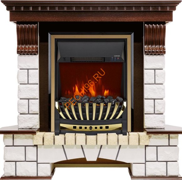 Электрокамин Royal Flame Pierre Luxe темный дуб с очагом Aspen Электрокамин Royal Flame Pierre Luxe темный дуб с очагом Aspen