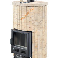 Печь банная Ферингер Уют 25 ПФ Окаменевшее дерево наборный