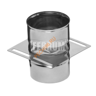 Площадка монтажная одностенная Феррум, нержавейка AISI 430-0,8 мм, d 120 мм