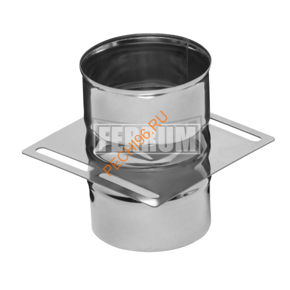 Площадка монтажная одностенная Феррум, нержавейка AISI 430-0,8 мм, d 120 мм