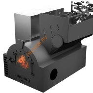 Печь банная Термосфера Горыныч 3, малая дверь со стеклом, система СВО