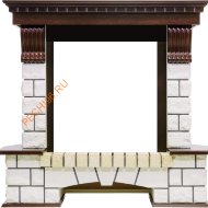Портал Royal Flame Pierre Luxe белый под очаг Jupiter/Dioramic 28/Symphony