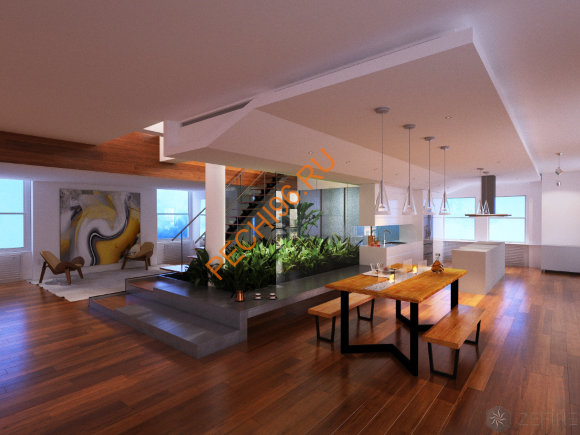 Биокамин ZeFire обеденный стол DOUBLE Биокамин ZeFire обеденный стол DOUBLE