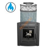 Печь банная Атмосфера XL Талькохлорит ламель+сетка, с горелкой Печь банная Атмосфера XL Талькохлорит ламель+сетка, с горелкой