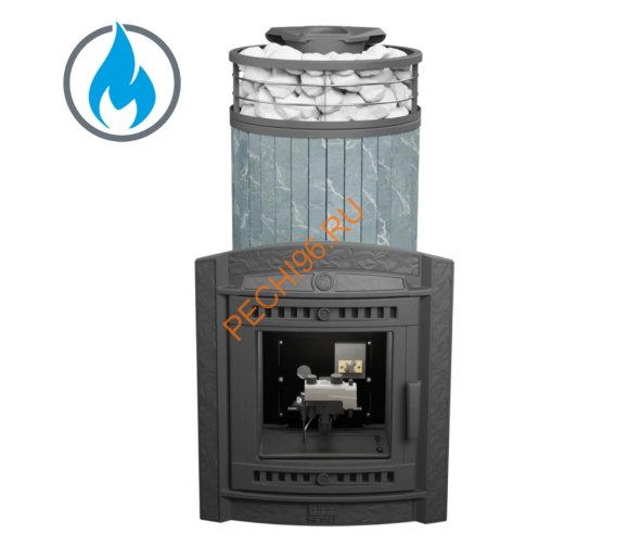 Печь банная Атмосфера XL Талькохлорит ламель+сетка, с горелкой Печь банная Атмосфера XL Талькохлорит ламель+сетка, с горелкой