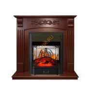 Электрокамин Royal Flame Sorrento угловой орех с очагом Majestic FX M Электрокамин Royal Flame Sorrento угловой орех с очагом Majestic FX M