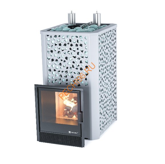 Печь банная ИзиСтим Ялта 25К березовый лист