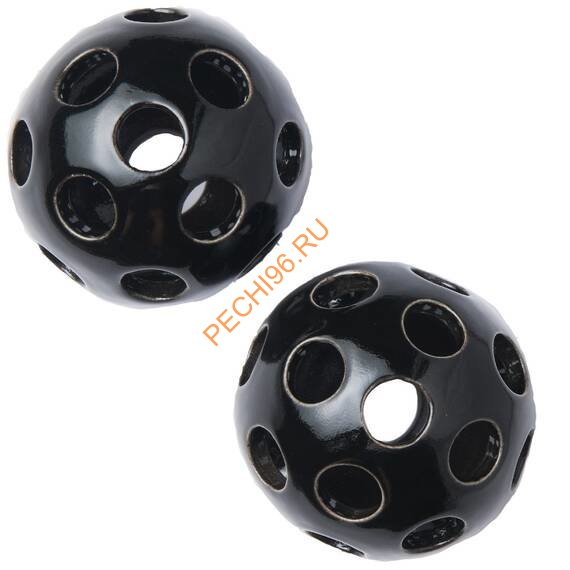 Декоративные шары ZeFire черные с отверстиями одного размера