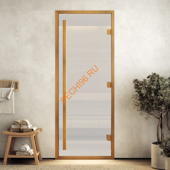 Дверь стеклянная DoorWood Хамам АРТ Wood 12 сатин