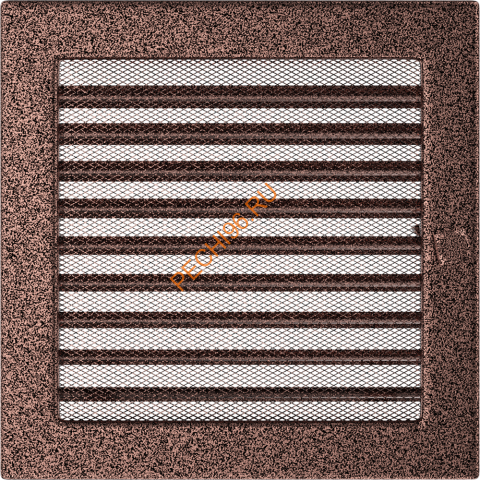 Вентиляционная решетка Kratki 22МХ 220х220 мм латунь