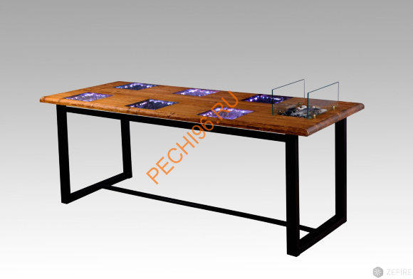 Биокамин ZeFire обеденный стол FIESTA