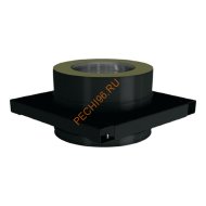 Опора ВУЛКАН VBR D115/215 мм, нерж 0.5, черная