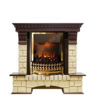 Электрокамин Dimplex Pierre Luxe с очагом Atherton темный дуб/ шампань Электрокамин Dimplex Pierre Luxe с очагом Atherton темный дуб/ шампань