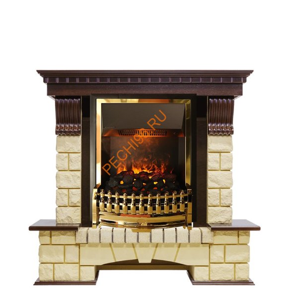 Электрокамин Dimplex Pierre Luxe с очагом Atherton темный дуб/ шампань