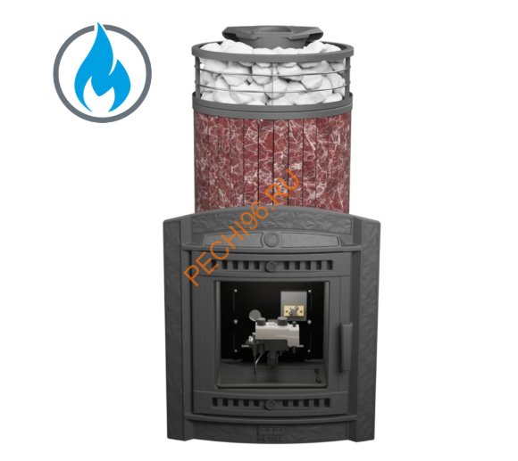 Печь банная Атмосфера XL Россо Леванто ламель+сетка, с горелкой Печь банная Атмосфера XL Россо Леванто ламель+сетка, с горелкой