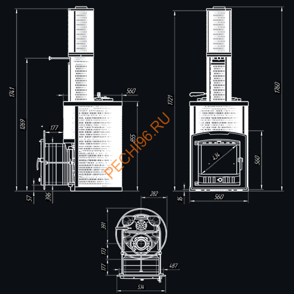 Печь банная Гефест AVANGARD ЗКН 25 (П2) Ураган в Нижнем Новгороде
