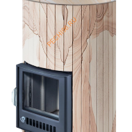 Печь банная Ферингер Уют 25 ПФ Окаменевшее дерево перенесённый рисунок