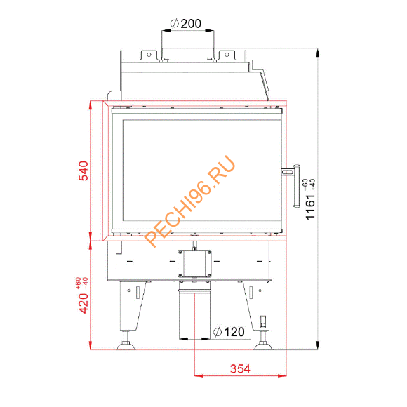 Каминная топка BeF THERM 8CP/CL