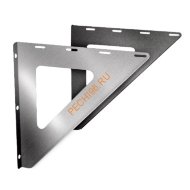 Кронштейн опоры ВУЛКАН V50R, 550х550 мм, нержавейка AISI 304, d 204-350 мм