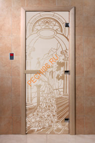 Дверь стеклянная DoorWood «Жар-птица сатин», 2000х600 мм Дверь стеклянная DoorWood «Жар-птица сатин», 2000х600 мм