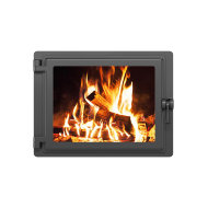 Дверка ЭТНА каминная Панорама, левая Дверка ЭТНА каминная Панорама, левая