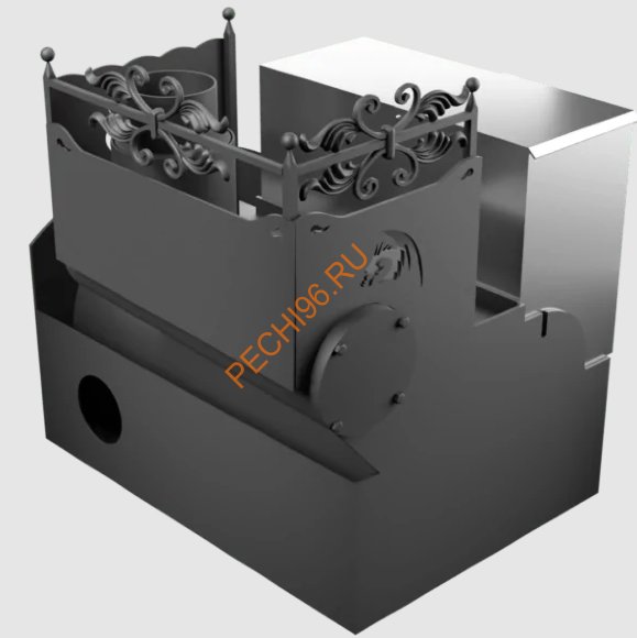 Печь банная Термосфера Горыныч 3, большая дверь со стеклом, система СВО