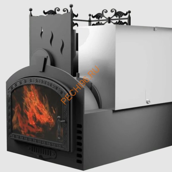 Печь банная Термосфера Горыныч 3, большая дверь со стеклом, система СВО