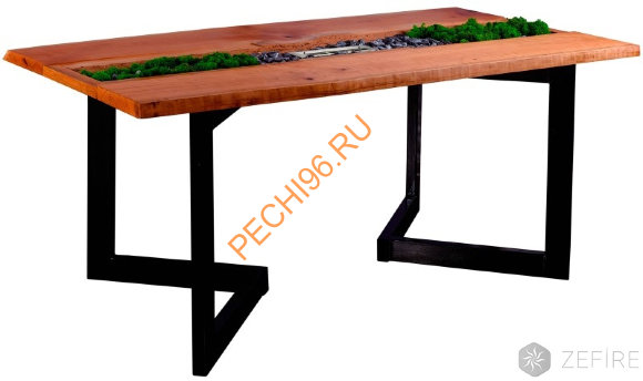 Биокамин ZeFire обеденный стол ISLAND