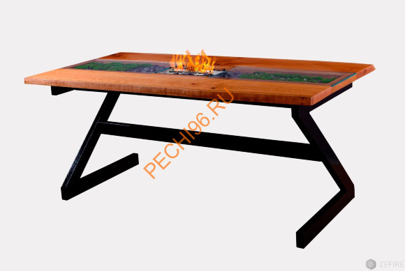Биокамин ZeFire обеденный стол ISLAND