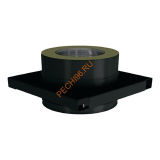 Опора ВУЛКАН VBR D115/215 мм, нерж 0.5, черная