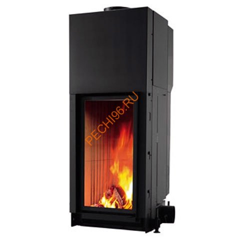 Дровяной камин EdilKamin DROMOND bianco ambra с топкой CRISTAL 45 N