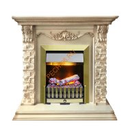 Электрокамин Dimplex Adriana с очагом Danville Antique Brass FB2 Электрокамин Dimplex Adriana с очагом Danville Antique Brass FB2