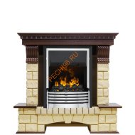 Электрокамин Dimplex Pierre Luxe с очагом Flagstaff темный дуб/ шампань Электрокамин Dimplex Pierre Luxe с очагом Flagstaff темный дуб/ шампань