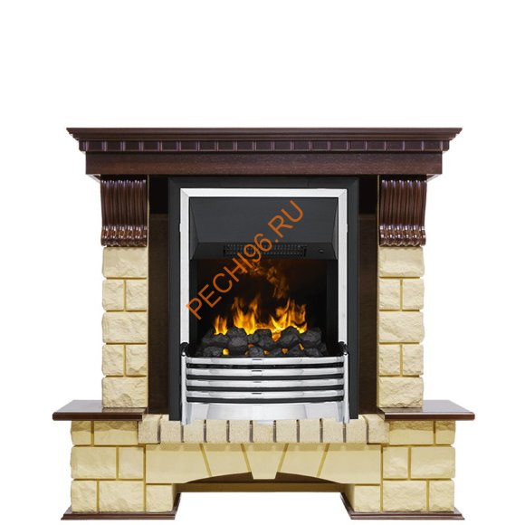 Электрокамин Dimplex Pierre Luxe с очагом Flagstaff темный дуб/ шампань