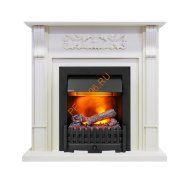 Электрокамин Dimplex Venice с очагом Danville Black FB2 фактурный белый Электрокамин Dimplex Venice с очагом Danville Black FB2 фактурный белый