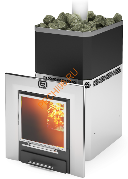 Печь банная Теплодар Русь 27 ЛНЗП Панорама Профи