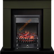 Электрокамин Royal Flame Bergen (Разборный), темная олива, с очагом Fobos FX