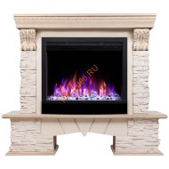 Электрокамин RealFlame ROCKLAND LUX 25,5 WT с очагом Saphir 25,5 Электрокамин RealFlame ROCKLAND LUX 25,5 WT с очагом Saphir 25,5