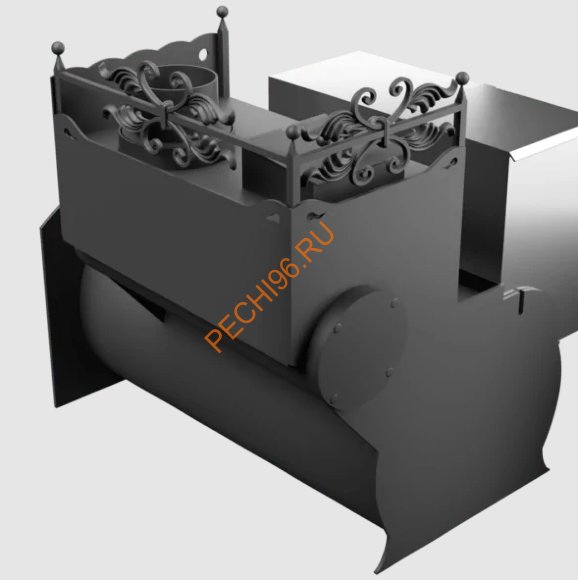 Печь банная Термосфера Горыныч 3, ЗК, большая дверь со стеклом