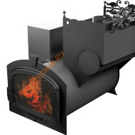 Печь банная Термосфера Горыныч 3, ЗК, большая дверь со стеклом