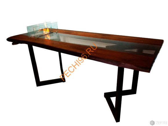 Биокамин ZeFire обеденный стол MIRAGE