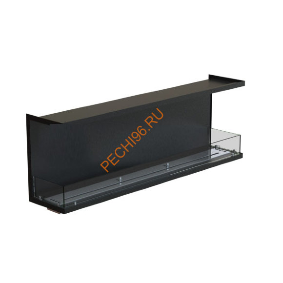 Биокамин фронтальный 1600х500х300 мм, стекло тонированное Биокамин фронтальный 1600х500х300 мм, стекло тонированное