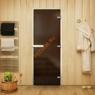 Дверь стеклянная Арта Элит Серая MATELUX, осина