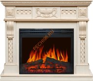 Электрокамин Royal Flame Corsica Слоновая кость с патиной с очагом Jupiter FX New Электрокамин Royal Flame Corsica Слоновая кость с патиной с очагом Jupiter FX New