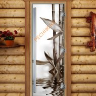 Дверь стеклянная DoorWood «Престиж», 800х2000мм, с фотопечатью «Спокойствие»