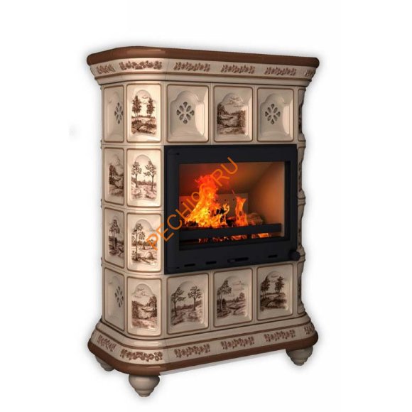 Печь-камин КимрПечь Истра центральный Деревня