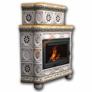 Печь-камин КимрПечь Медальон угловой двухъярусный Физалис Печь-камин КимрПечь Медальон угловой двухъярусный Физалис