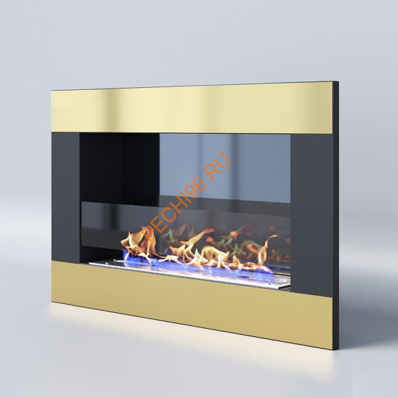 Биокамин Русский огонь Голд 800V, высота 500 мм, встраиваемый