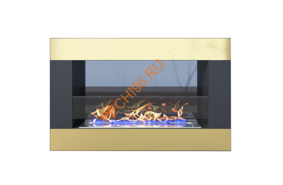 Биокамин Русский огонь Голд 800V, высота 500 мм, встраиваемый