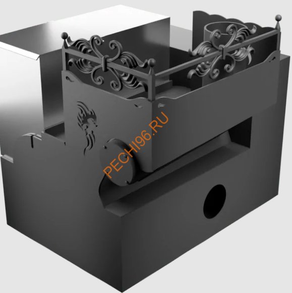 Печь банная Термосфера Горыныч 3, малая дверь со стеклом, СВОП